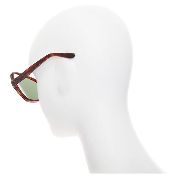 CELINE CL400641 brown tortoise oversized butterfly square sunglasses main image 8